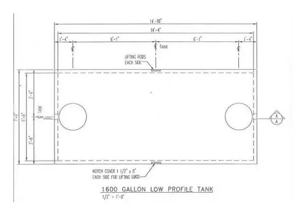 1600 Gallon - Low Profile Tank