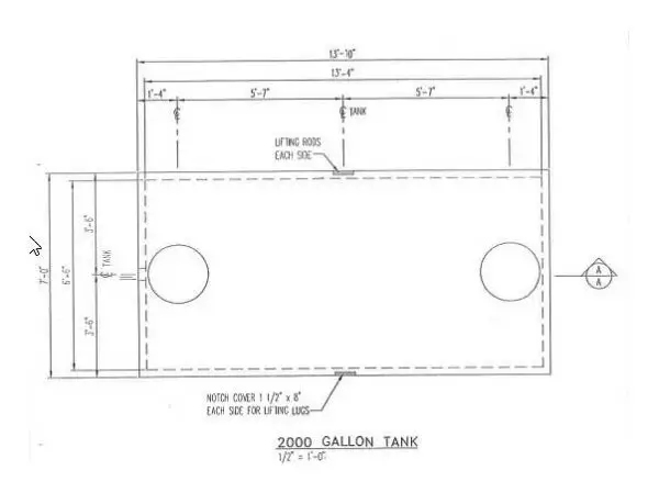 2000 Gallon - Holding Tank