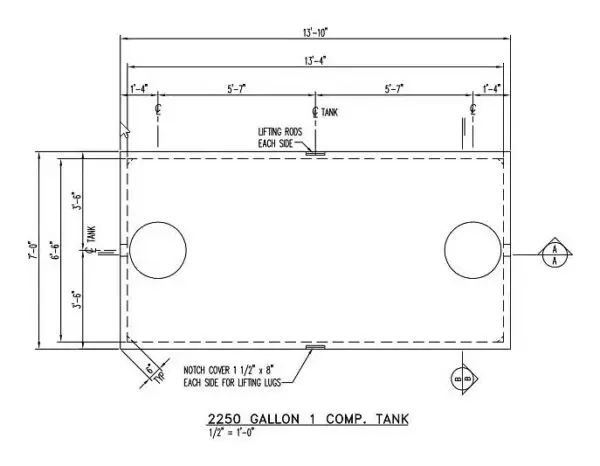 2250 Gallon - Holding Tank